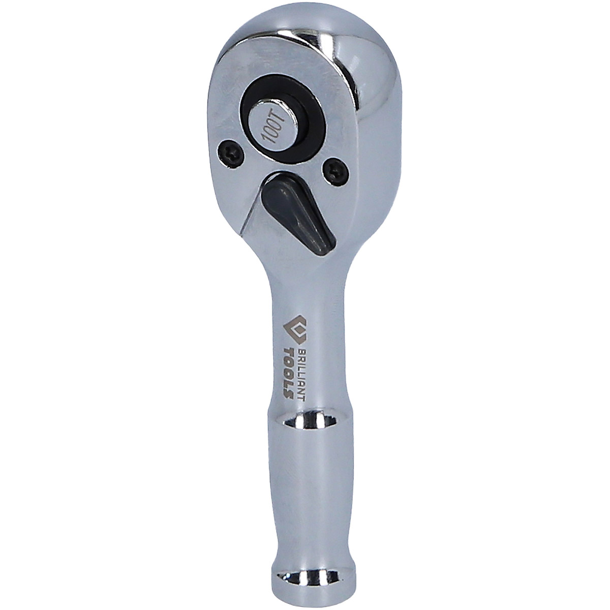 Brilliant Tools 1/4" Mini-Umschaltknarre mit Metallgriff, 100 Zahn