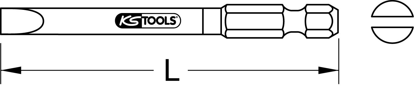 KS Tools 1/4" TORSIONpower Bit