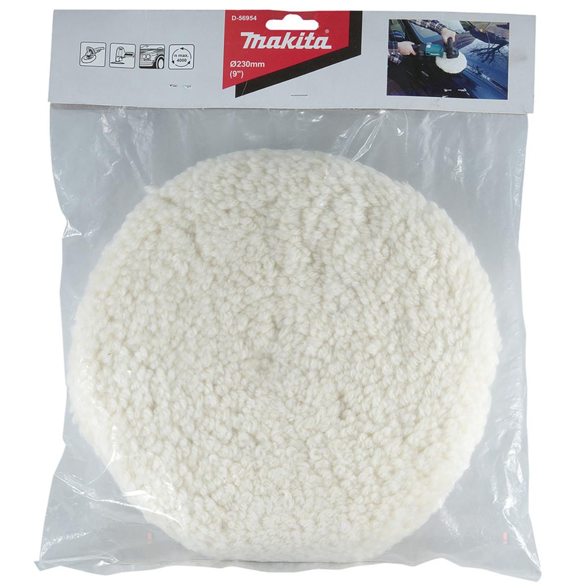 Makita Polierhaube weiß 230mm coarse - D-56954