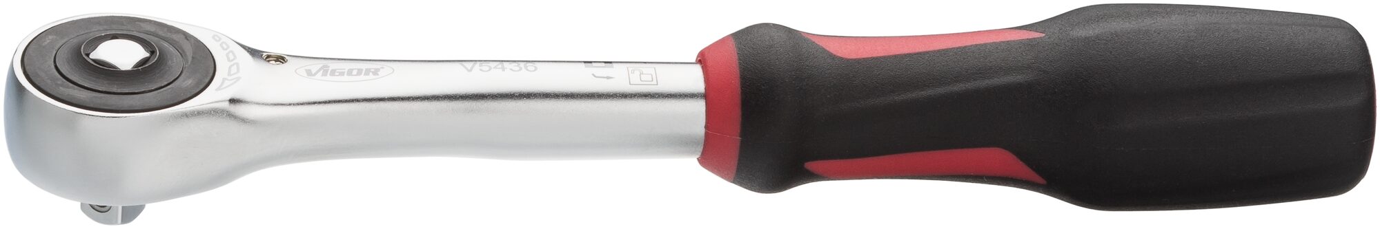 VIGOR 360° Drehgriff Umschaltknarre, V5436, Vierkant 6,3 mm (1/4 Zoll), 176 mm
