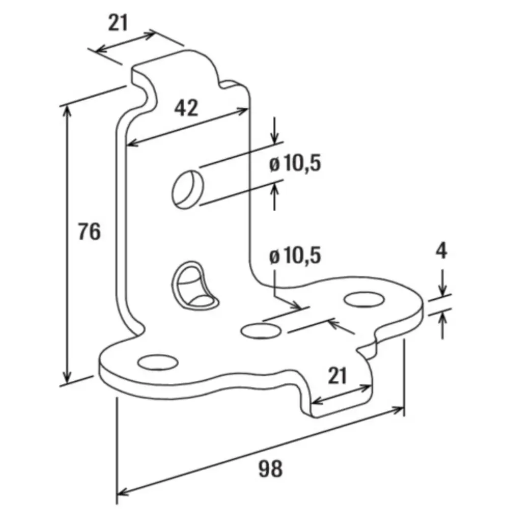 Fischer 90°-Verbindungselement S-FAF Seismic