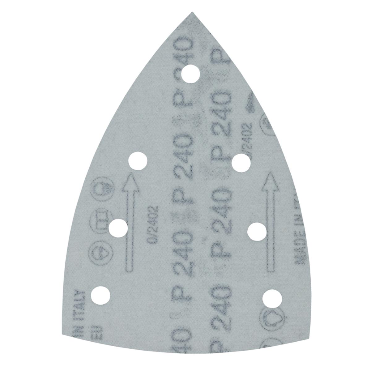 Makita Schleifpapier 100x150mm, Körnung A240,Klett, 7 Loch, 10 Stück