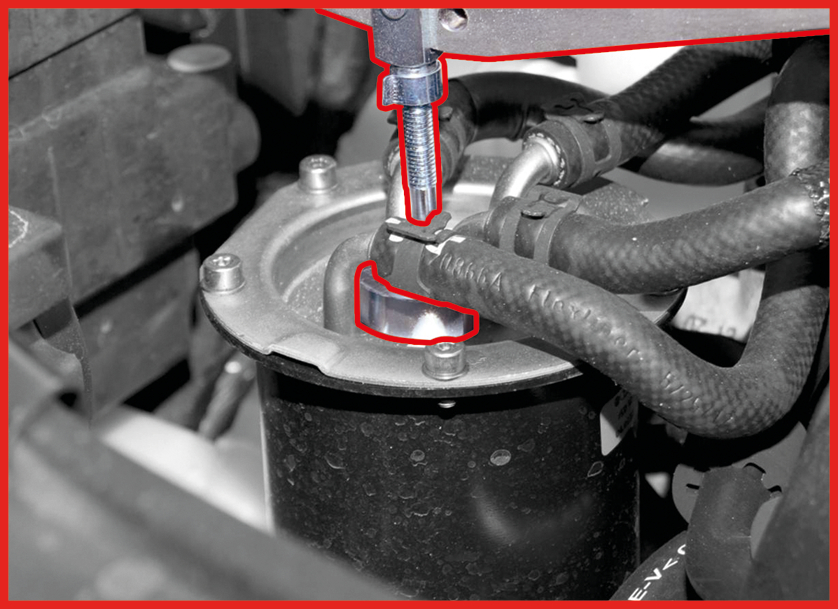 KS Tools Kraftstofffilter-Montagehebel für UFI Kraftstofffilterdeckel