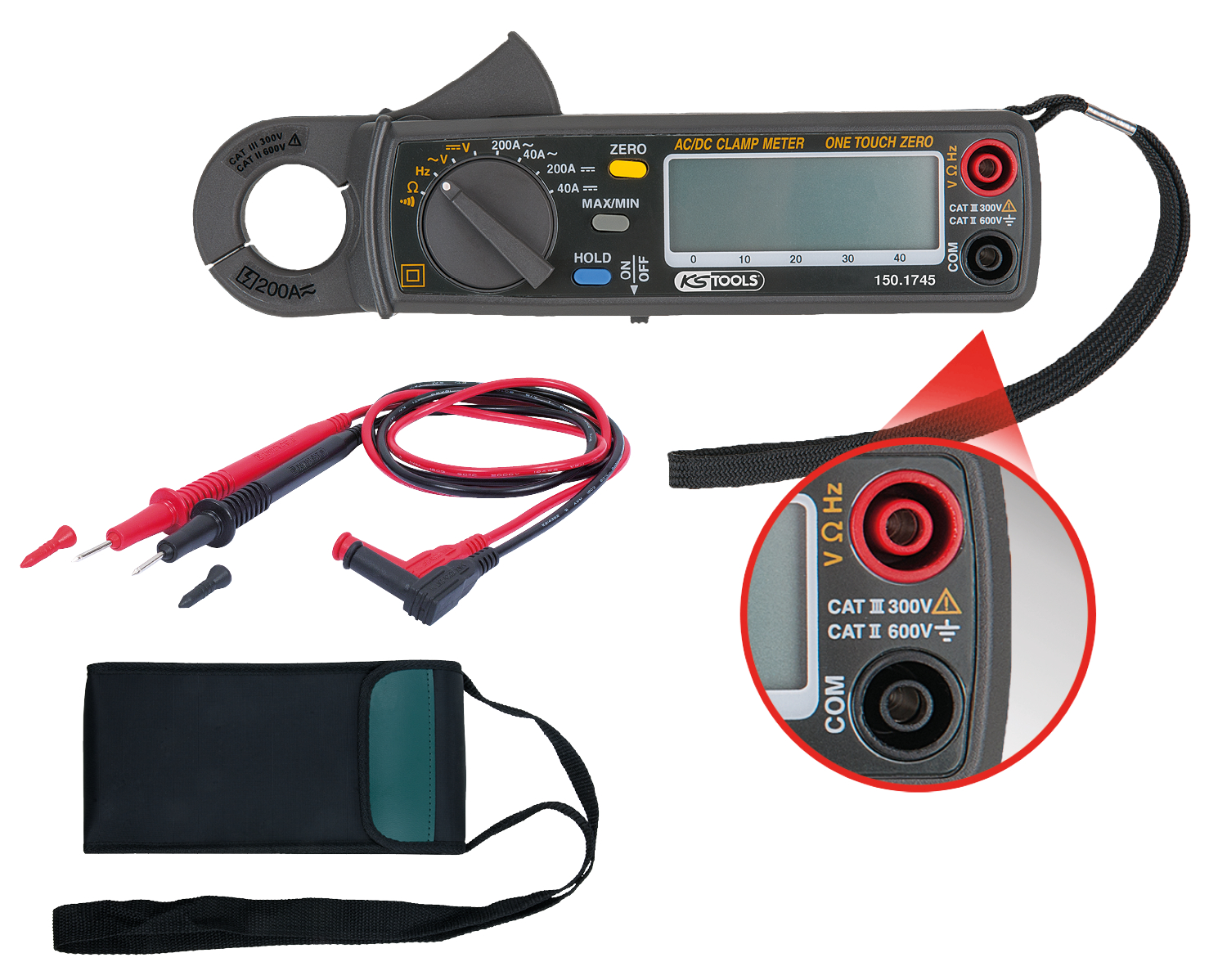 KS Tools Digital Amperezange 200A