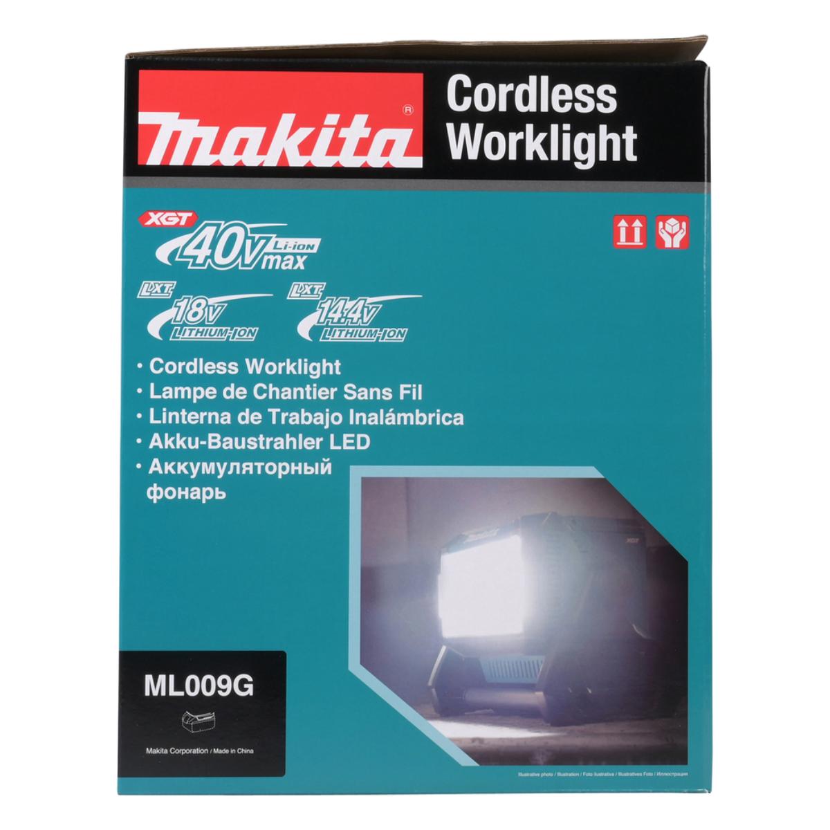 Makita LED-Akku-Baustrahler 18V/40V max. - 4.300 lx - 10.000 lm - ML009G
