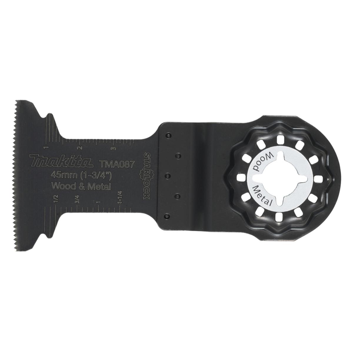 Makita Tauchsägeblatt TMA087 TMA087,BiM, gebogen, 45 x 45 mm, 20 TPI / 1,3 mm, Wood & Metal, 1 Stück