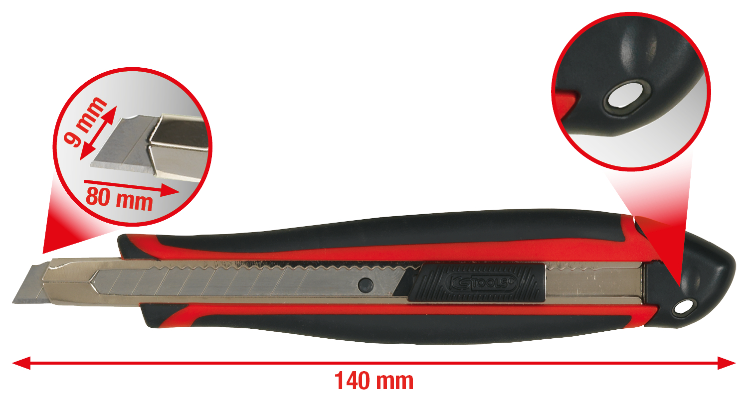 KS Tools Universal-Abbrechklingen-Messer 9 mm