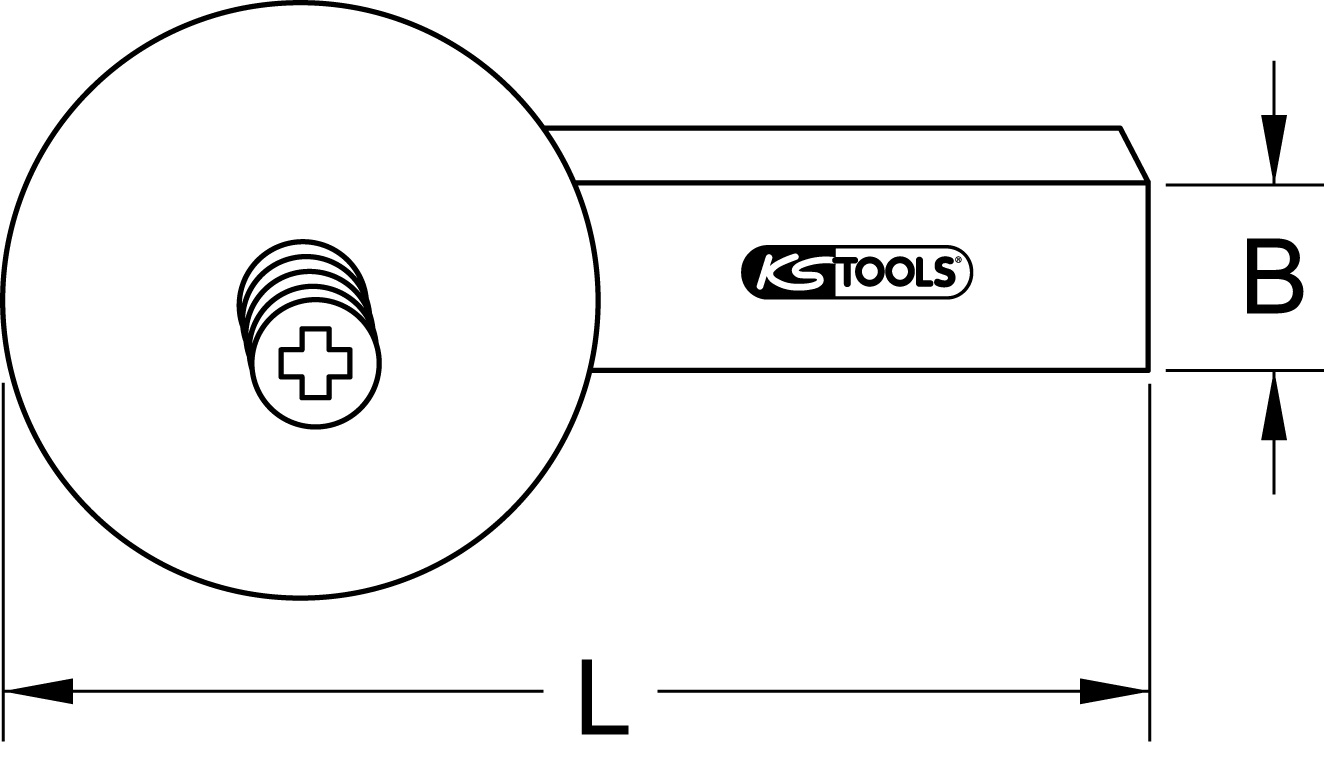 KS Tools Schneidradschaft für Abstechgerät, Variante3
