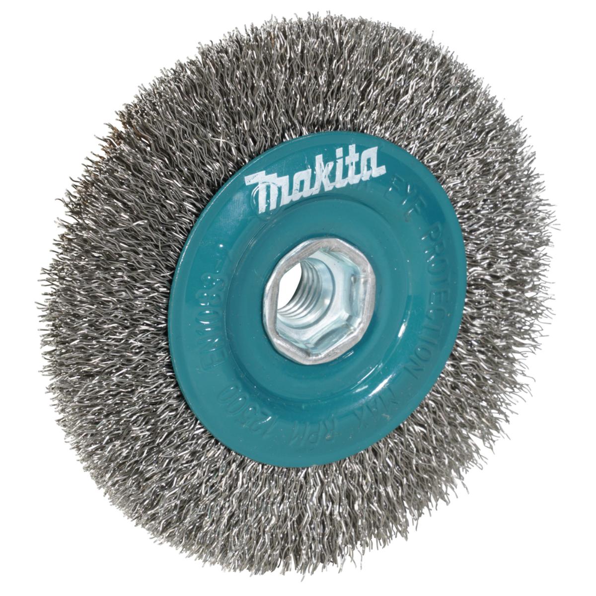 Makita Rundbürste 115mm gewellt INOX - D-77512