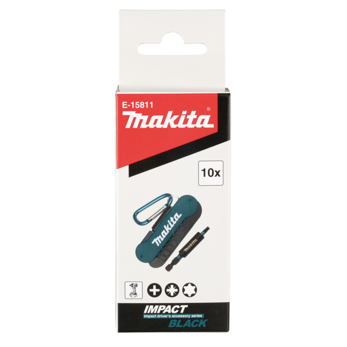 Makita Impact Black Bit-Set 10-teilig - E-15811