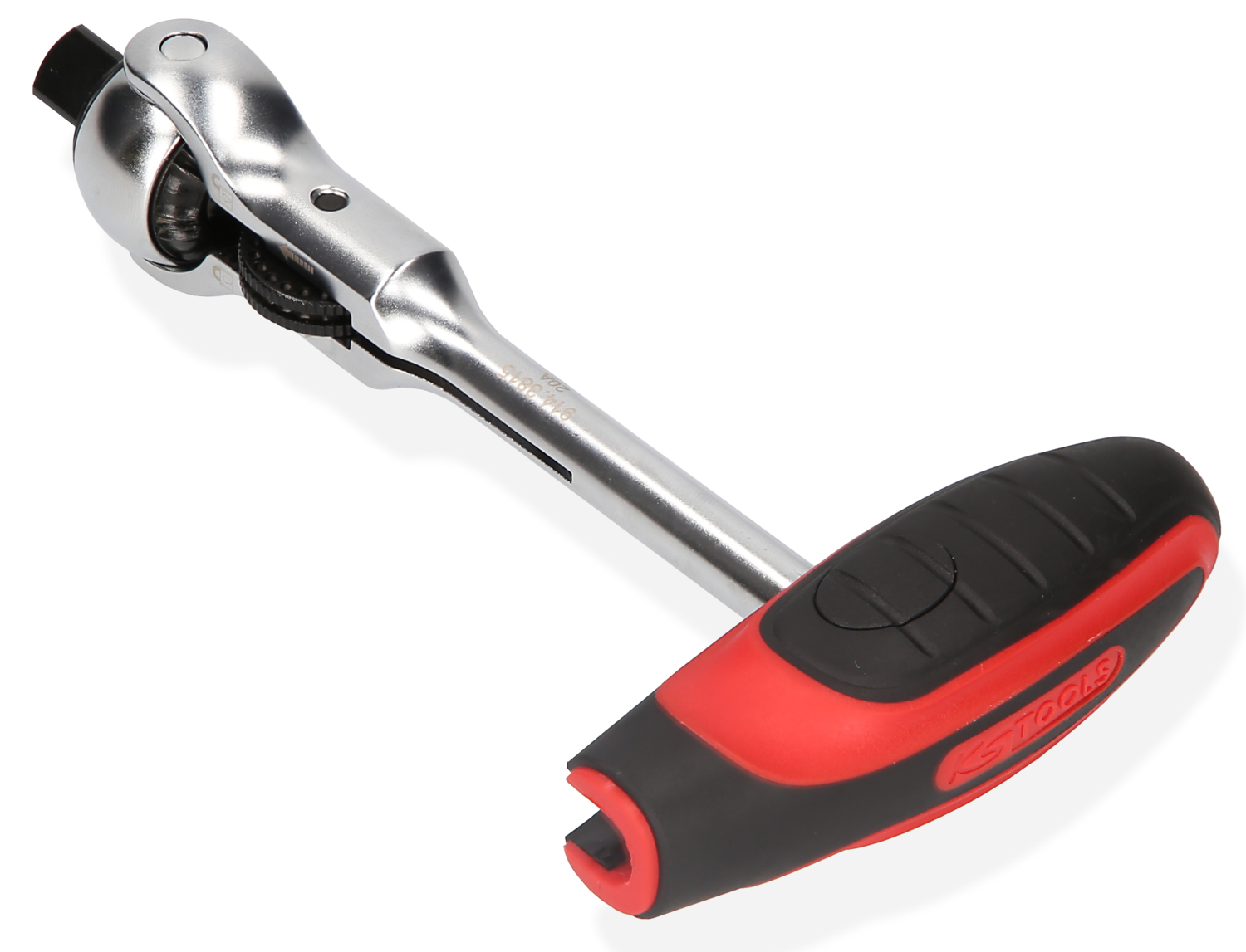 KS Tools 1/4" MODIFIX Mini-T-Griff-Schwenkkopf-Knarre, 72 Zahn