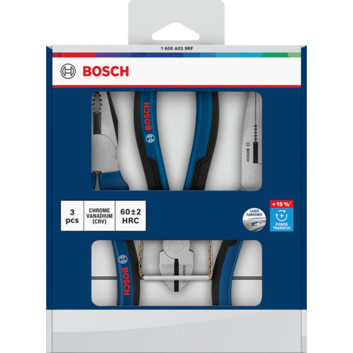 Bosch Zangen, Mehrkomponentengriffe, 3-teilges Set