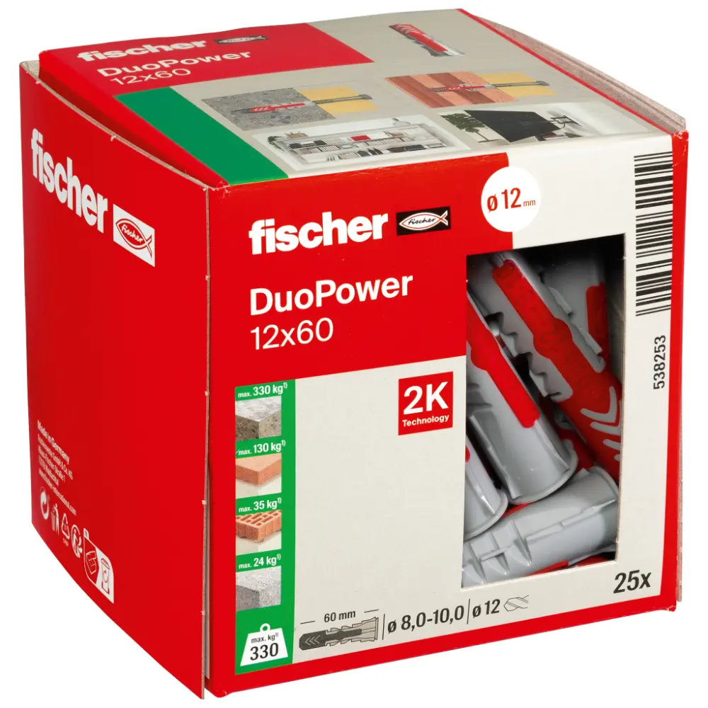 Fischer Universaldübel DuoPower 12x60