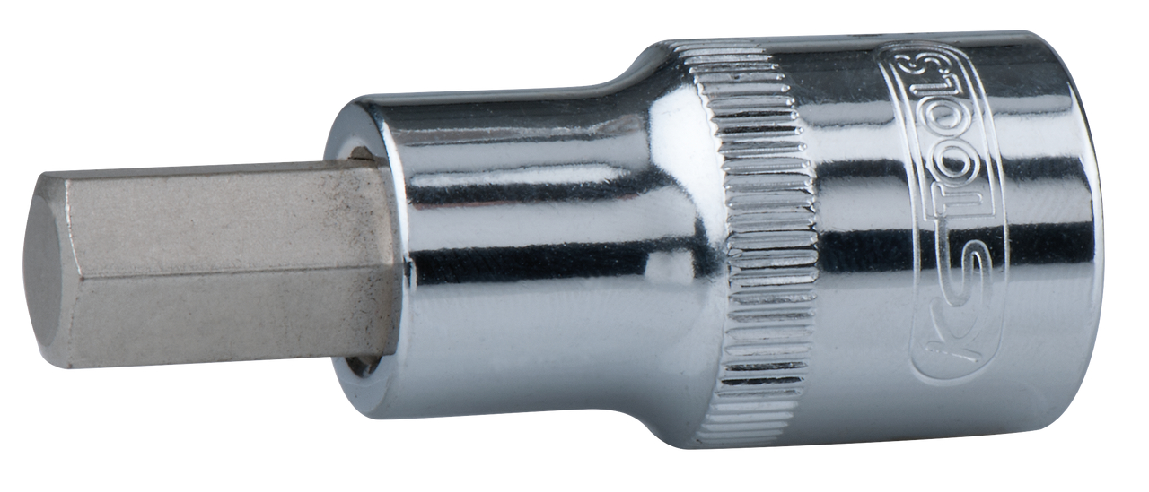 KS Tools 1/2" CHROMEplus Bit-Stecknuss Innensechskant, kurz