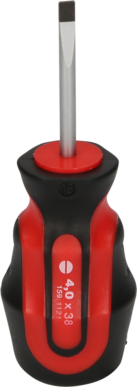 KS Tools ERGOTORQUEplus Schlitz-Schraubendreher, kurz