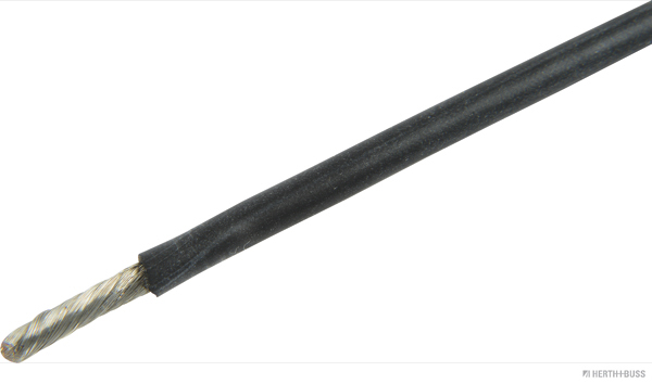 HERTH&BUSS Elektroleitung, Silikon 2,5 mm², schwarz, 5 m