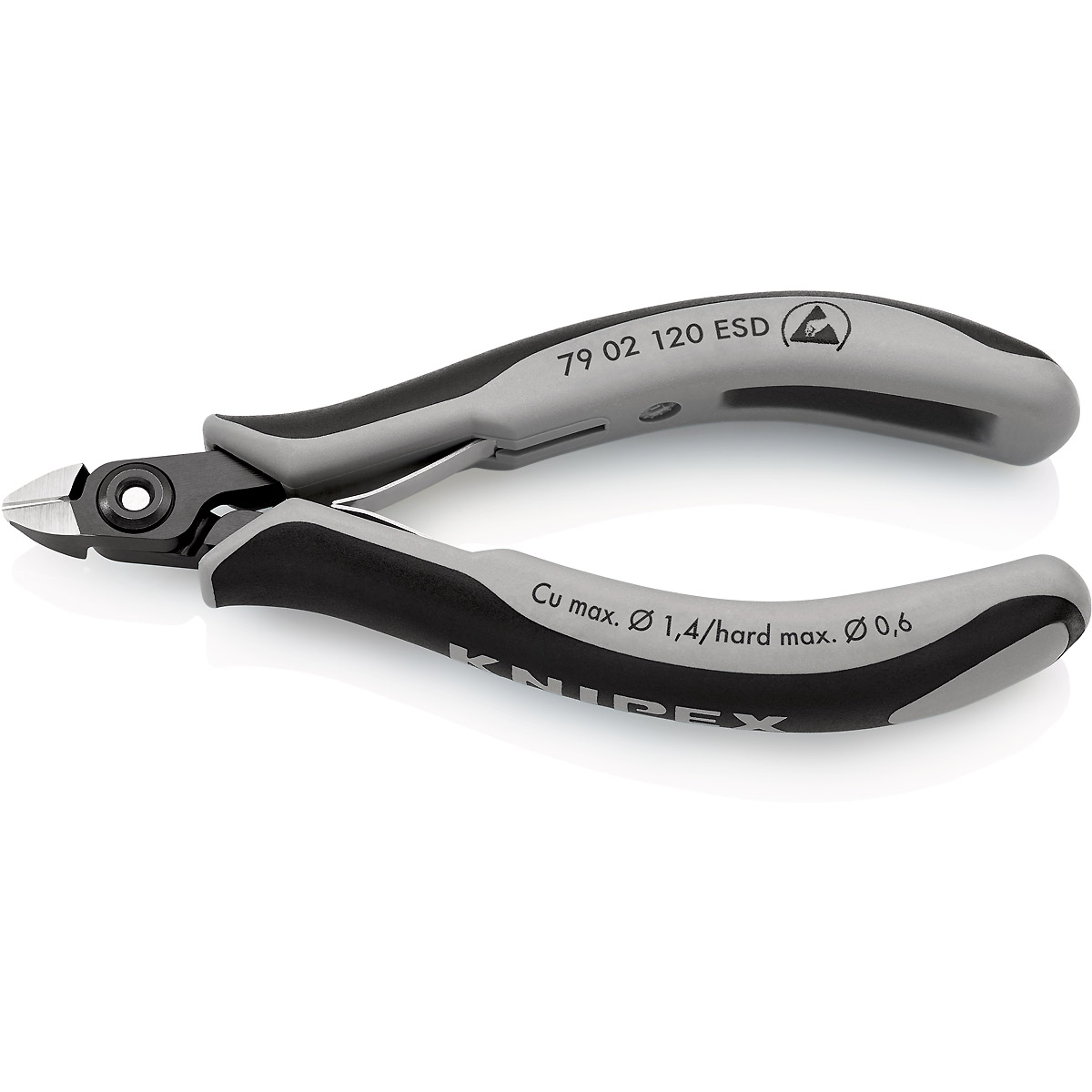 KNIPEX Präzisions-Elektronik-Seitenschneider ESD mit sehr kleiner Facette