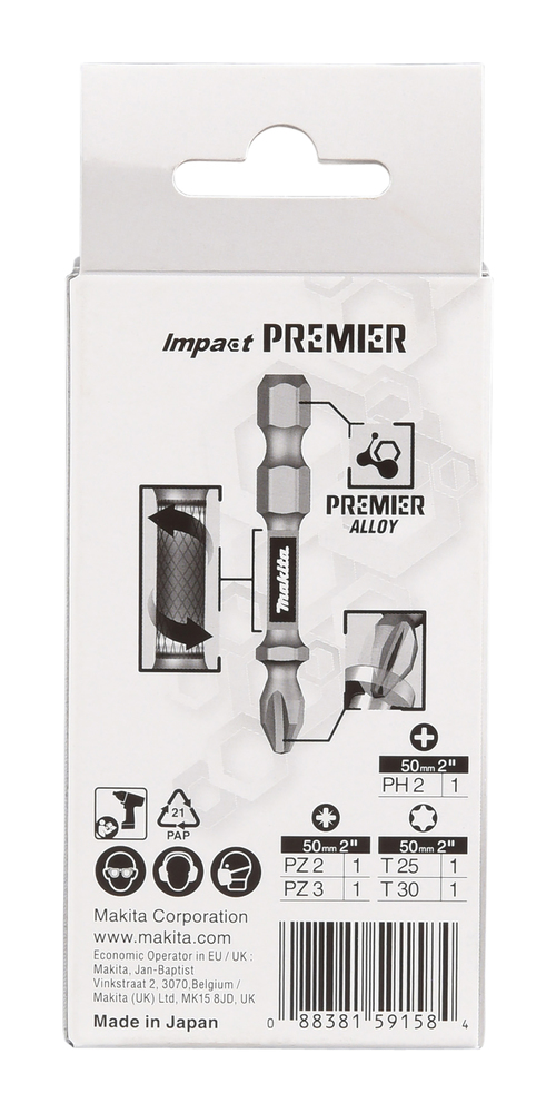 Makita Torsion Bit-Set Impact Premier 5-teilig - E-13568