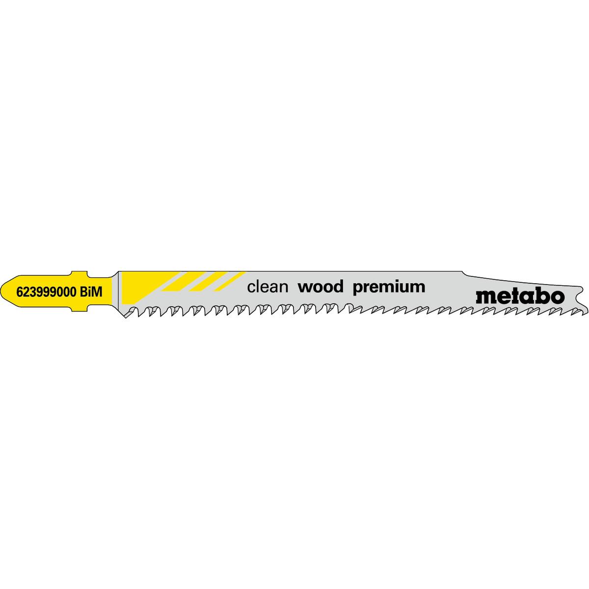 Metabo Stichsägeblätter clean wood premium BiM - 5 Stück