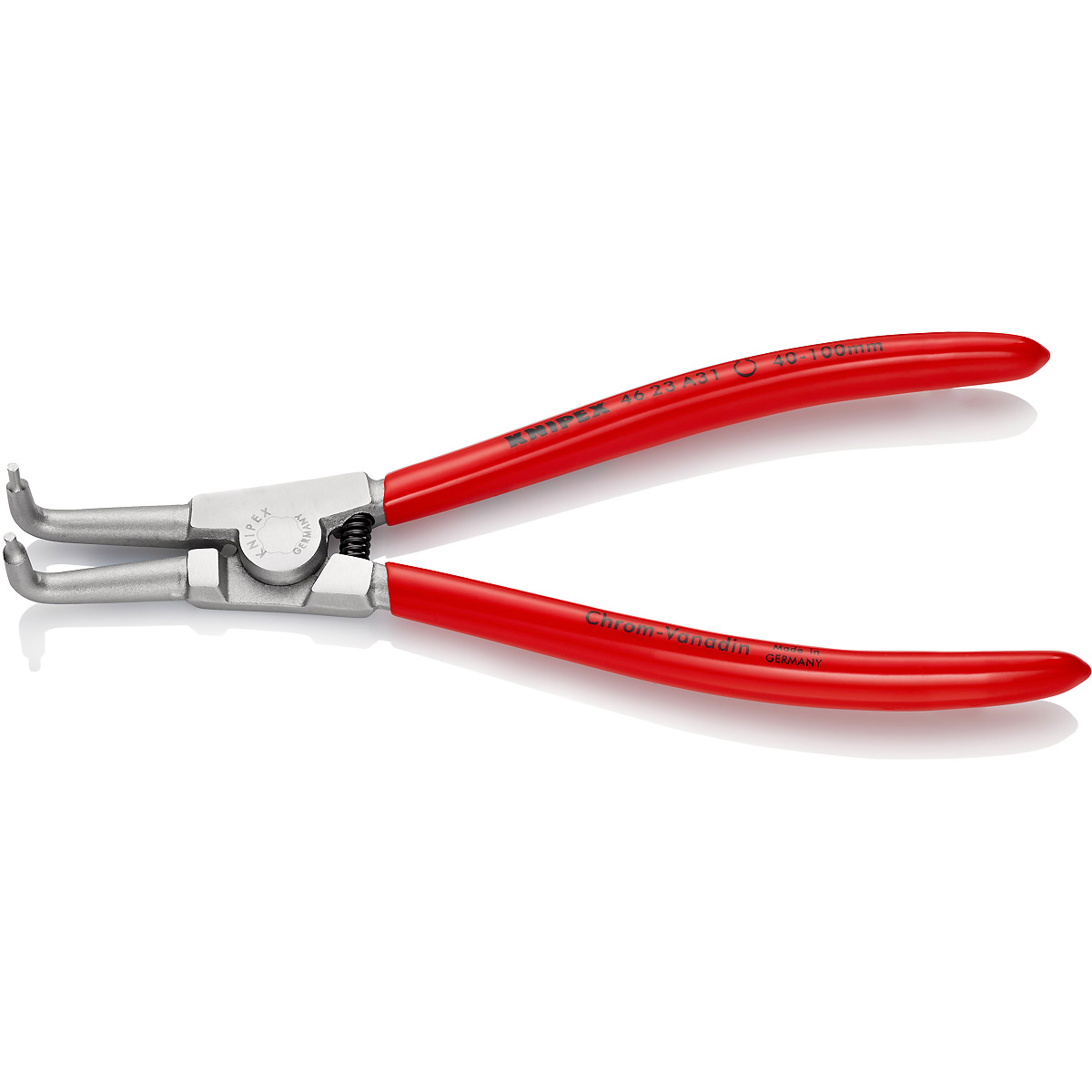 KNIPEX Sicherungsringzange verchromt angewinkelt