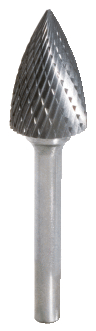 KS Tools HM Spitzbogen-Frässtift Form G