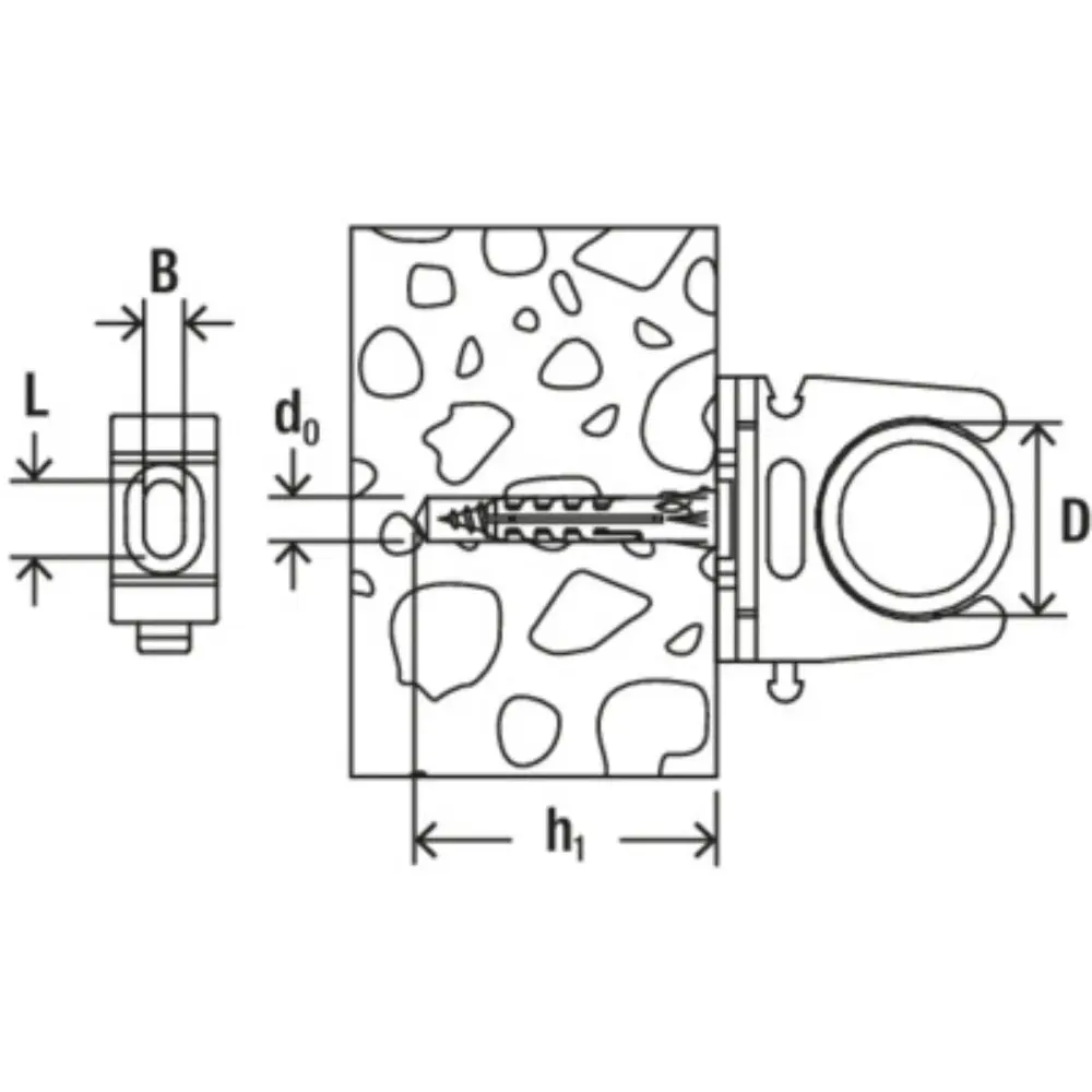 Fischer Steckfix plus Rohrclip SF plus RC IEC 16