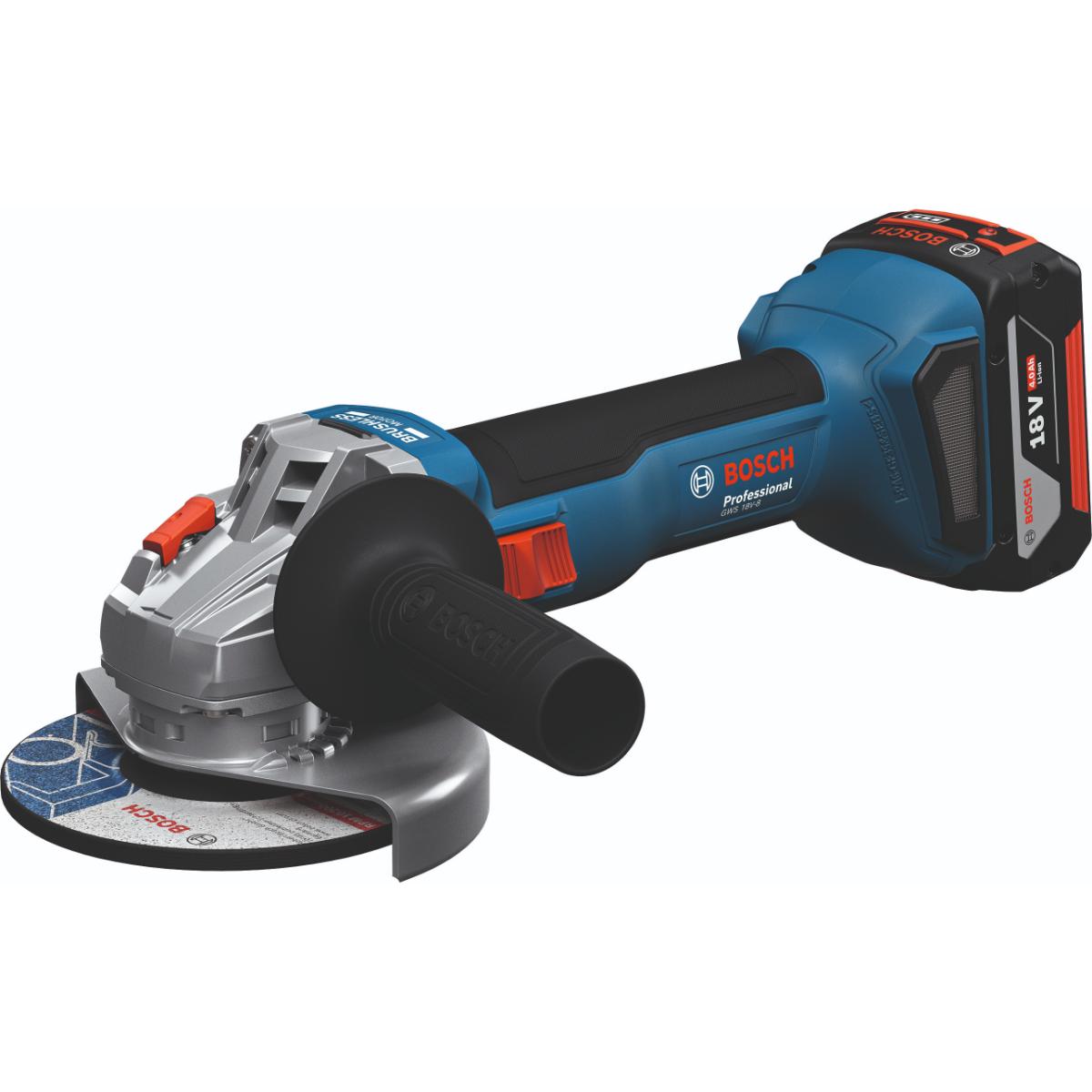 Bosch Akku-Winkelschleifer GWS 18V-8, 2 x Akku GBA 18V 5.0Ah, L-BOXX 136
