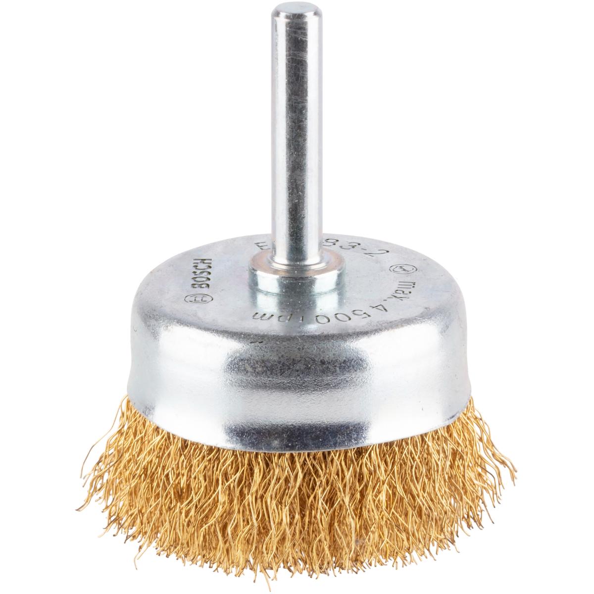 Bosch PRO Topfbürste, Messing, gewellter Draht, 50 mm, 0,2 mm, 4500 U/ min