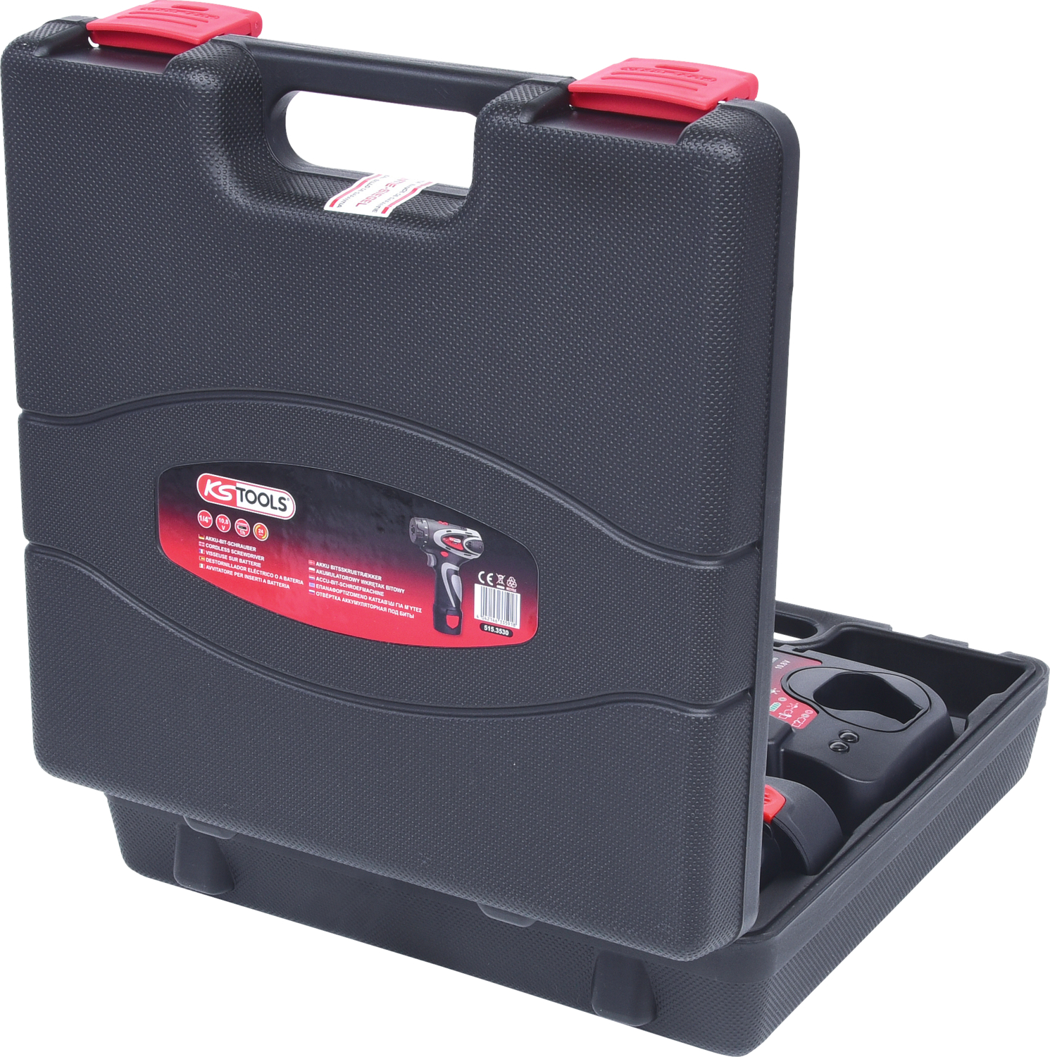 KS Tools 1-4'' Akku-Bit-Schrauber, 24Nm, 400 U-min 10,8V, mit 1 Akku und 1 Ladegerät