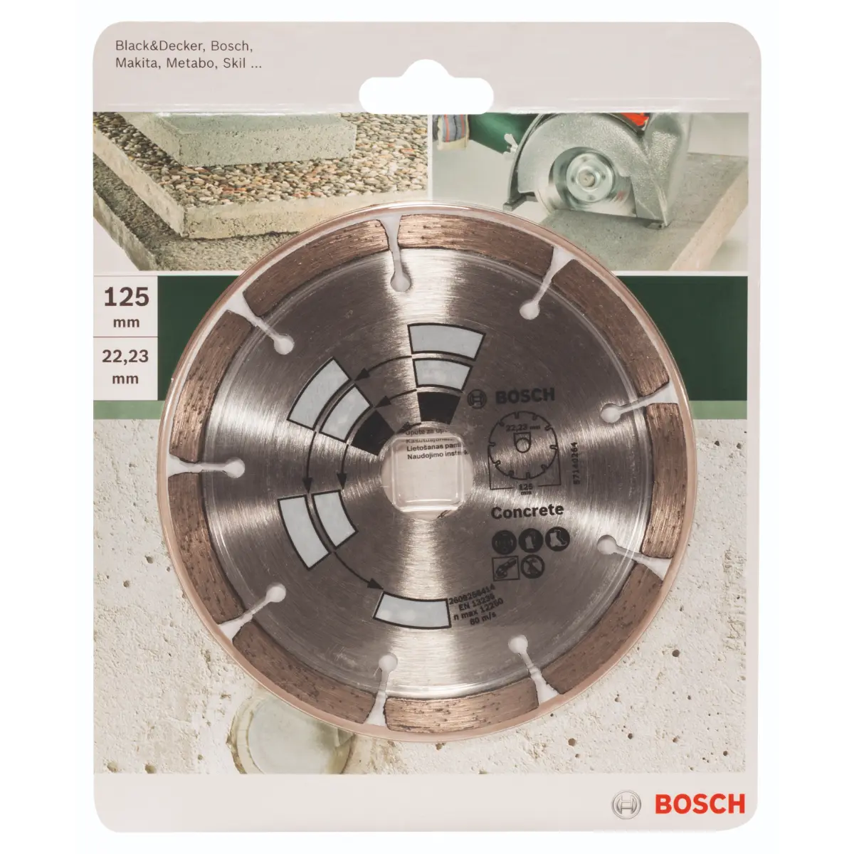 Bosch Diamanttrennscheibe Beton D= 125 mm