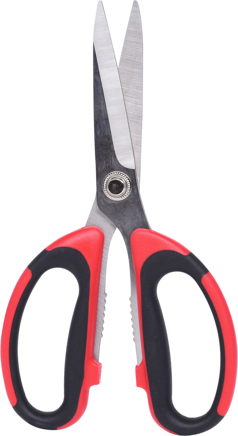 KS Tools Universal-Werkstattschere, 190mm, schwarz-rot