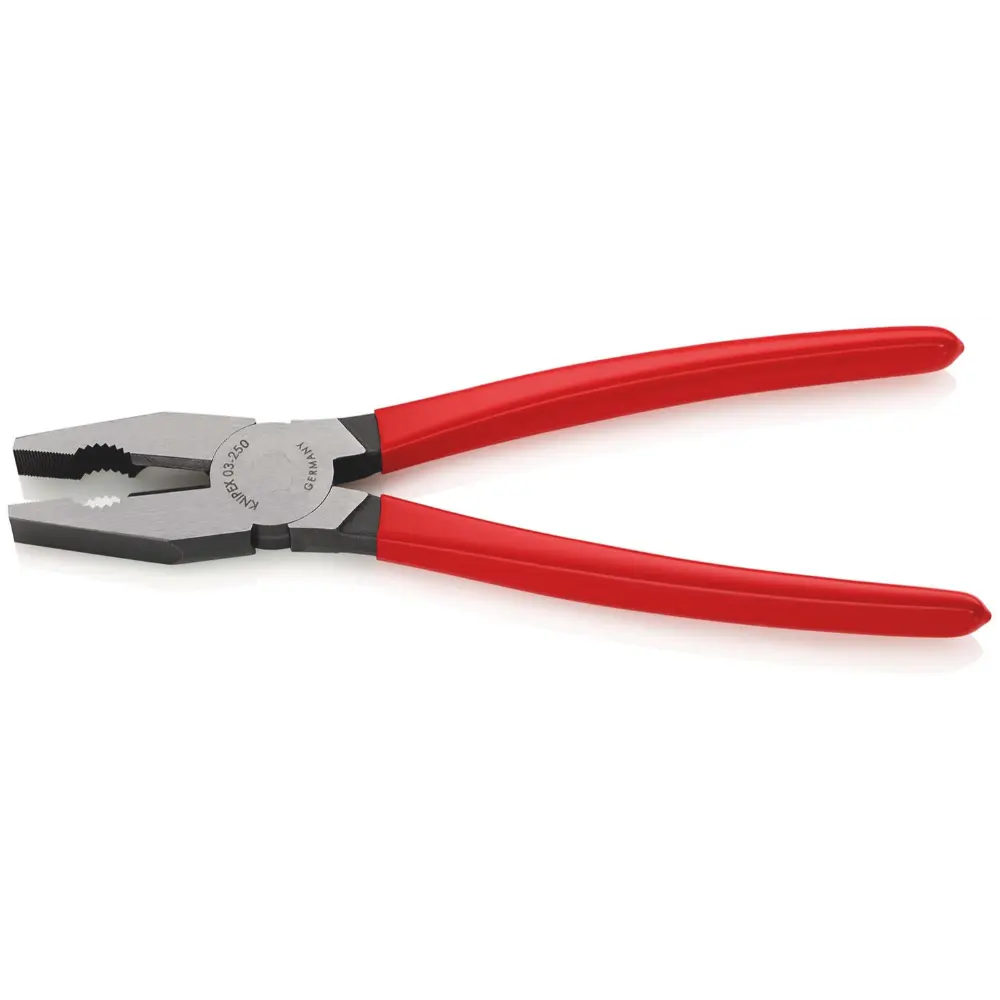 KNIPEX Kombizange mit Kunststoff überzogen schwarz atramentiert 250 mm