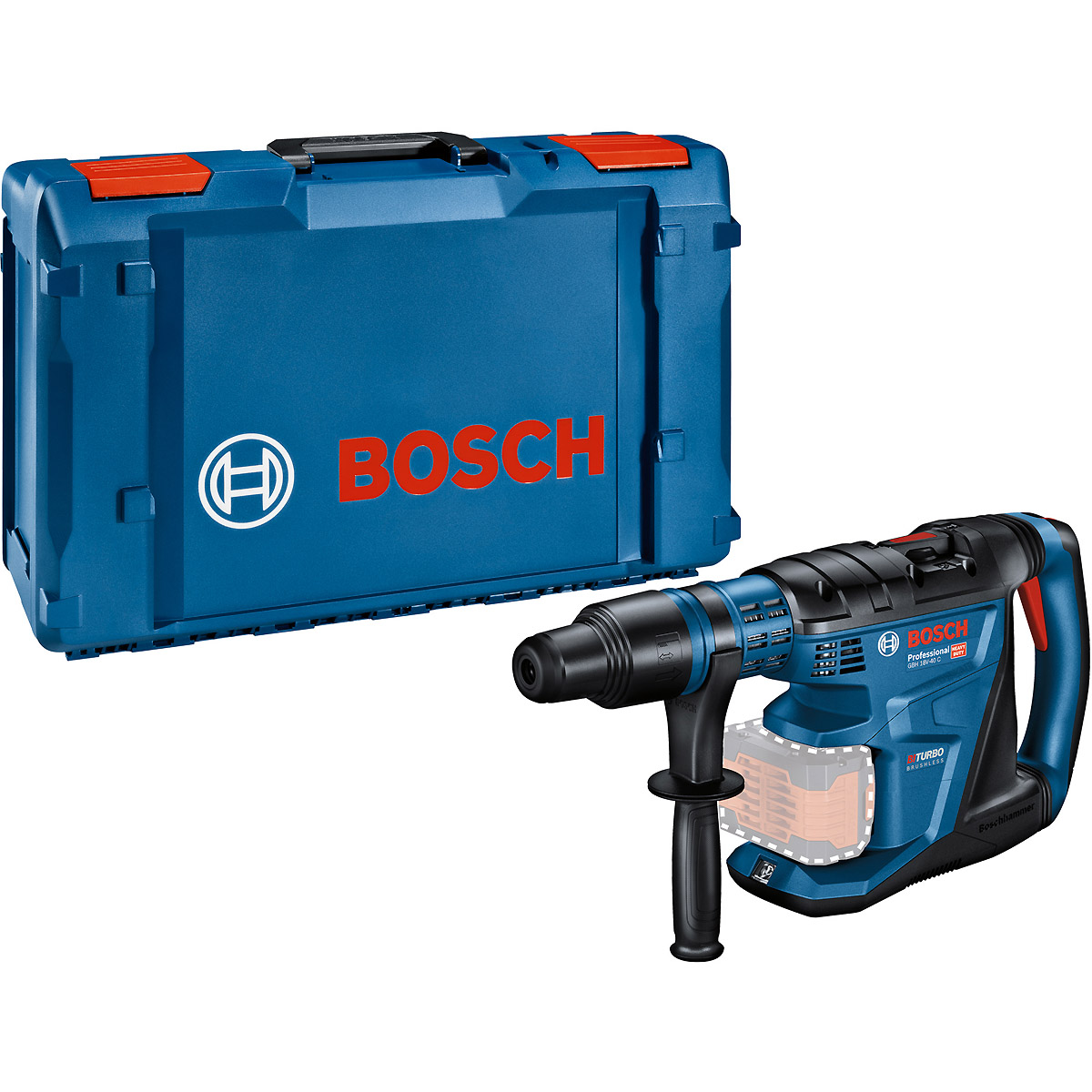 Bosch Akku-Bohrhammer BITURBO mit SDS max GBH 18V-40 C, mit XL-BOXX mit Zubehör-Set