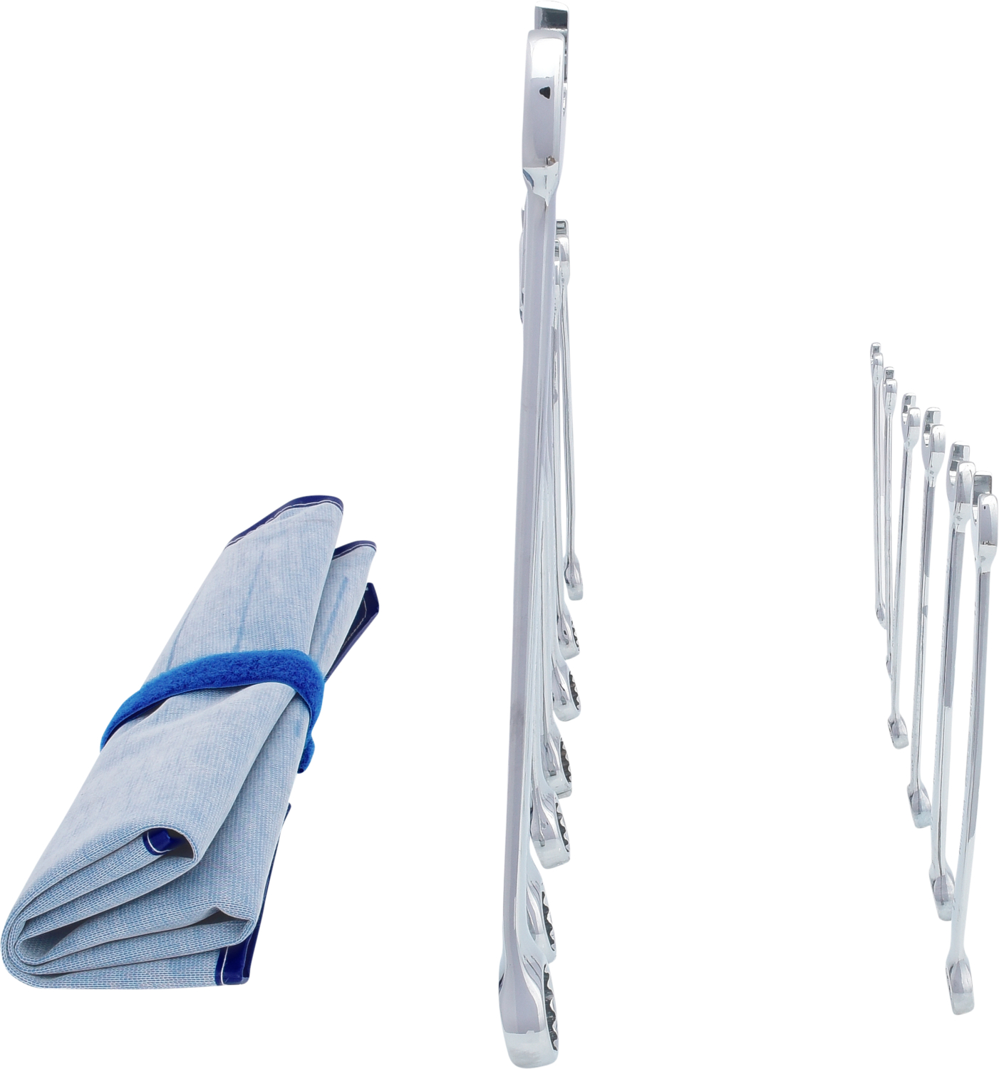 KS Tools CHROMEplus Ringmaulschlüssel-Satz, abgewinkelt, 13-tlg