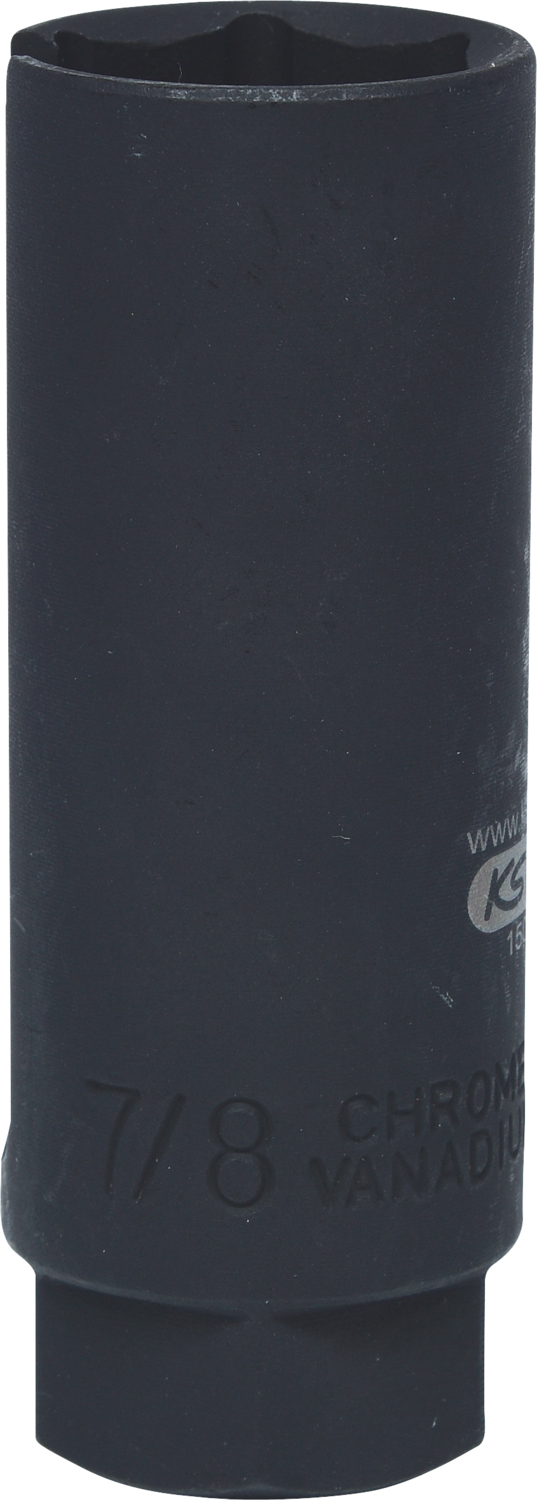 KS Tools 3-8'' Lambdasonden Stecknuss, tief, geschlitzt, 22mm