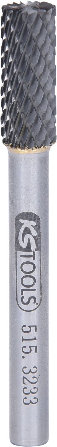 KS Tools HM Zylinder-Frässtift Form A mit Stirnverzahnung 
