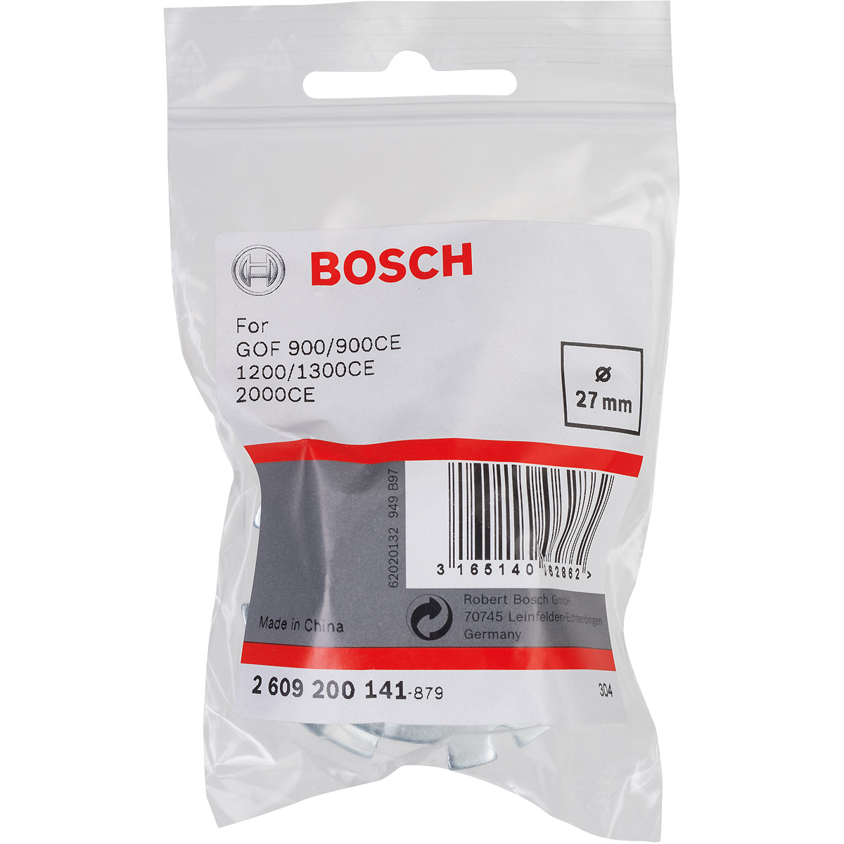 Bosch Kopierhülse für Bosch-Oberfräsen, mit Schnellverschluss