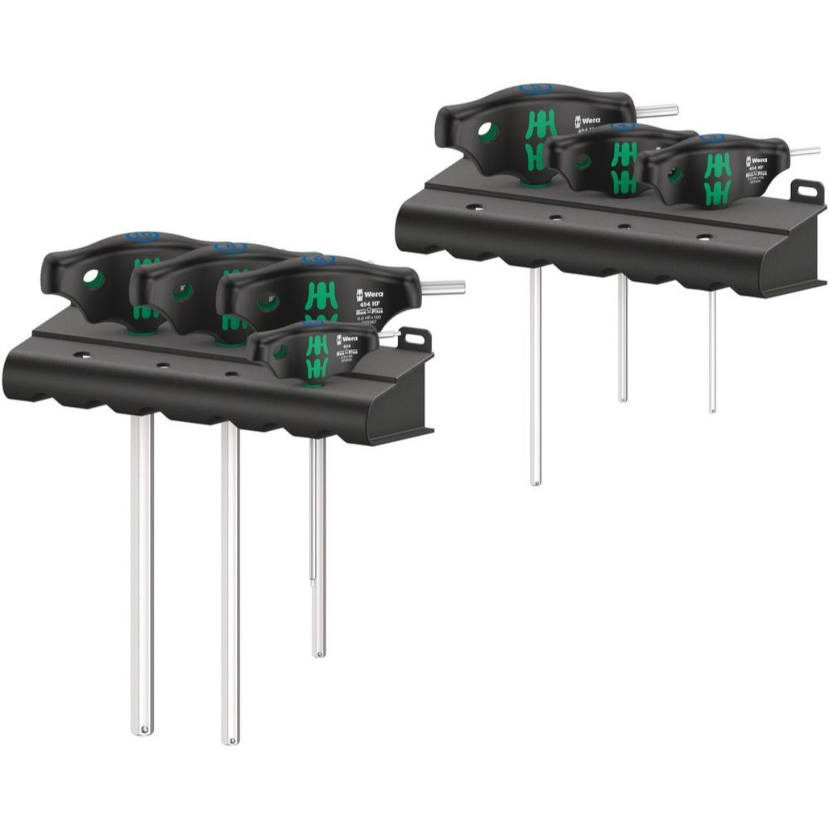 Wera 454/7 HF Set 1 Schraubendrehersatz Quergriff-Schraubendreher Hex-Plus + Haltefunktion, 7-tlg