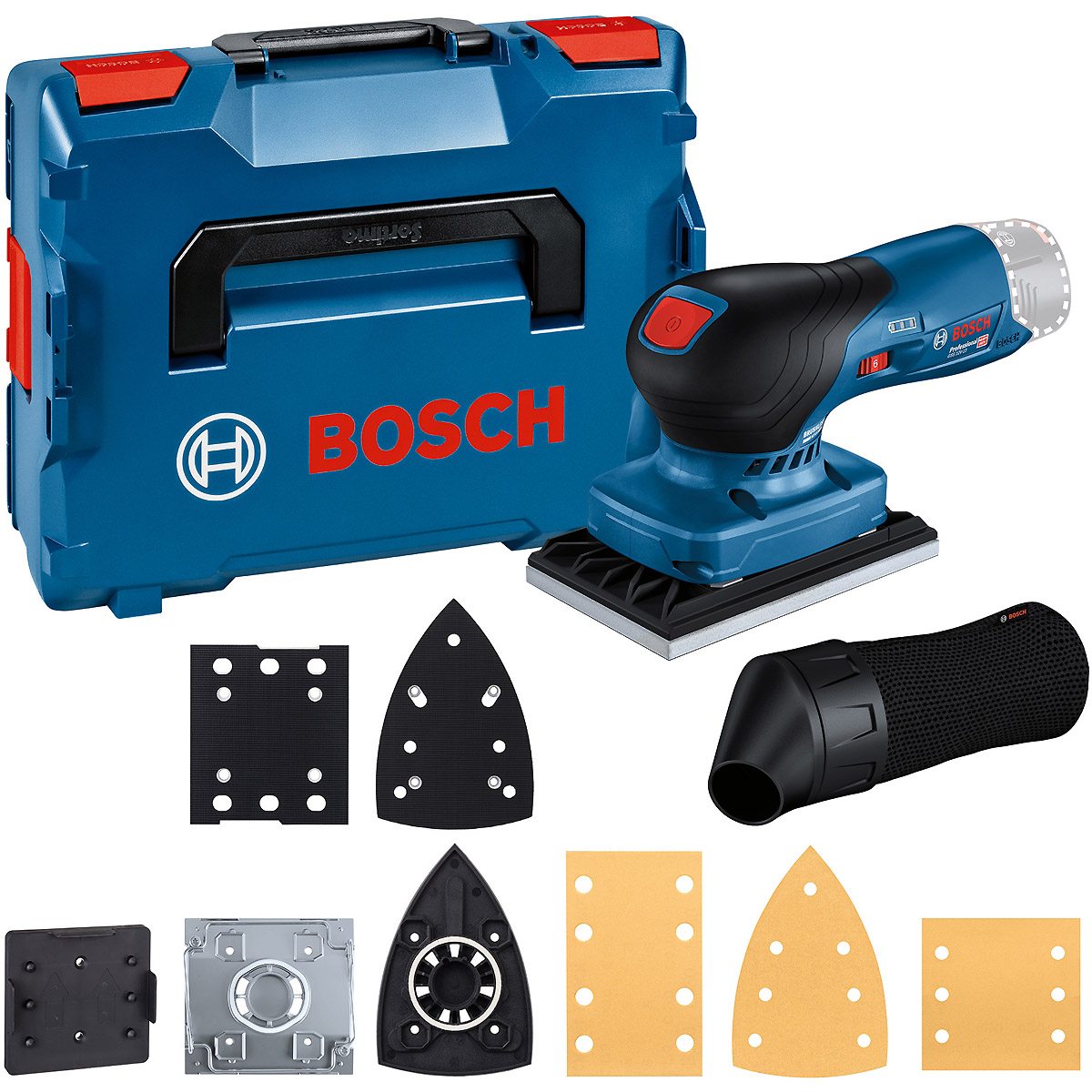 Bosch Akku-Schwingschleifer GSS 12V-13 mit Zubehör-Set