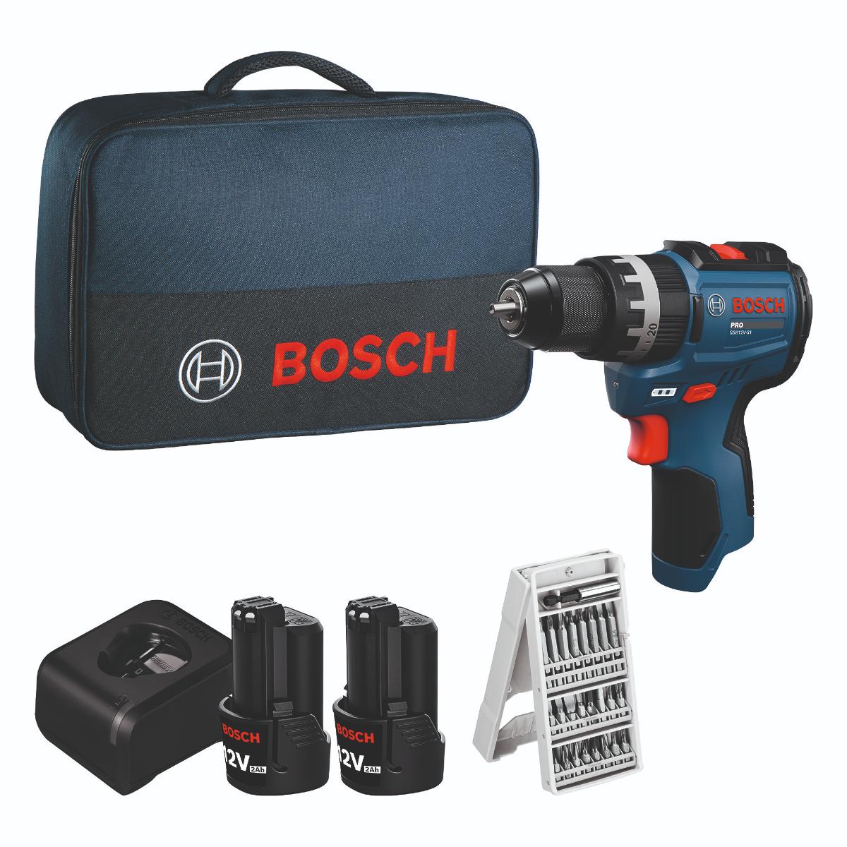 Bosch Akku-Schlagbohrschrauber GSB12V-31, 2x GBA, Schrauberbit, Werkzeugtasche