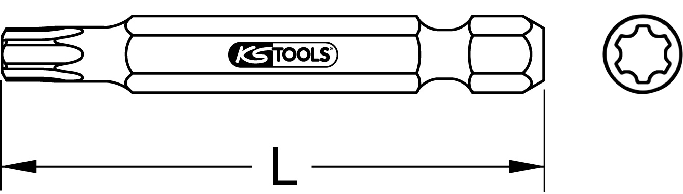 KS Tools 1/4" Torx PLUS Bit