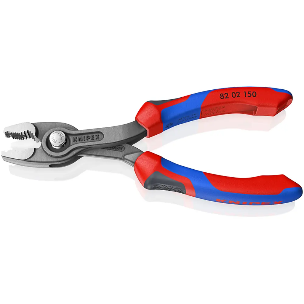 KNIPEX TwinGrip Front- und Seitengreifzange mit Comfort-Griffen grau atramentiert 150 mm