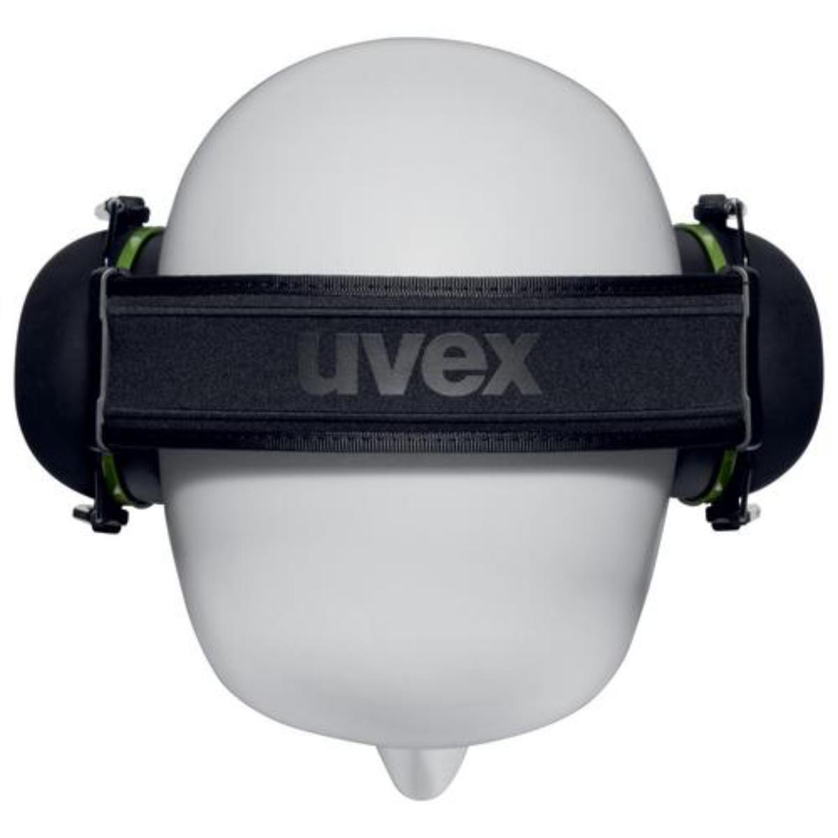 uvex KX10 Kapselgehörschutz schwarz/ grün SNR 30 dB