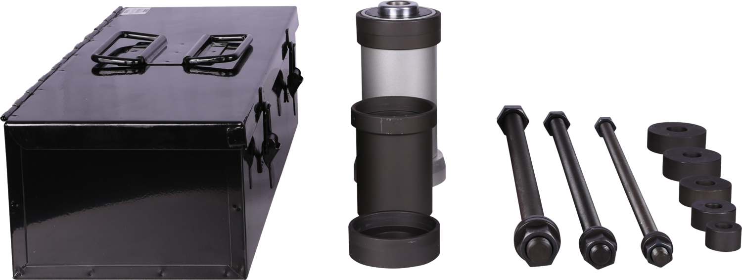 KS Tools Universal Zughülsen-Satz mit Hydraulikzylinder 18 t, 24-tlg