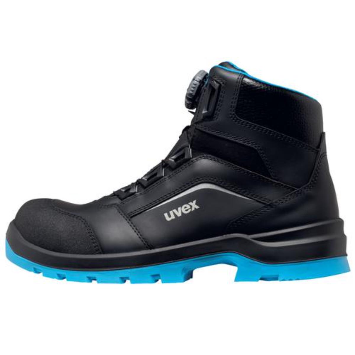 uvex 2 xenova BOA Sicherheitsschuh Stiefel S3, schwarz/blau