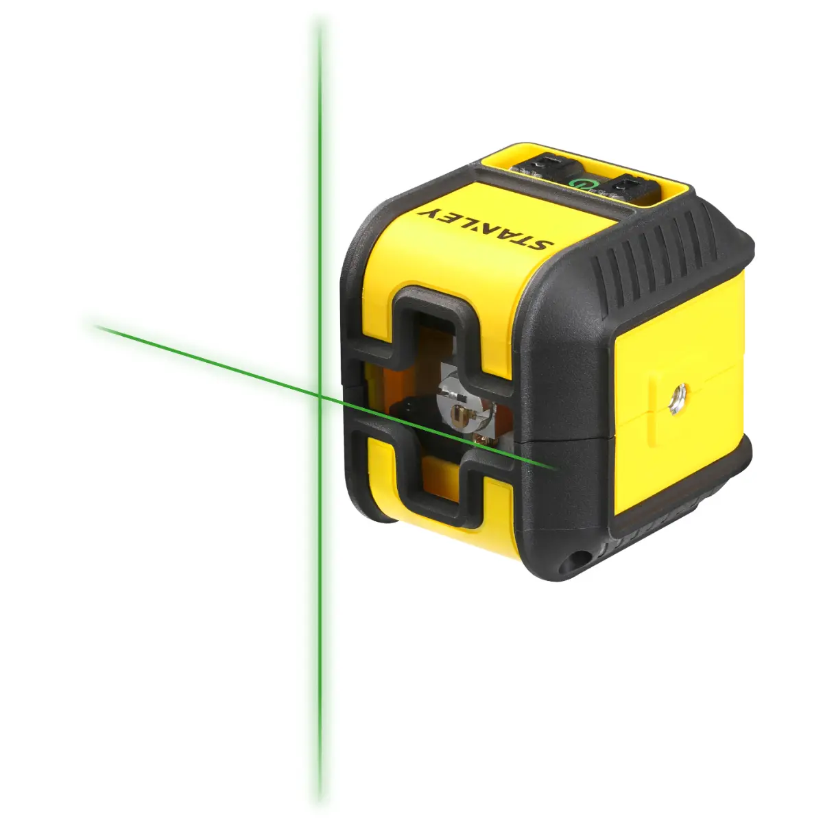 STANLEY Kompakter Linienlaser Cubix mit grüner Diode, mit einer horizontalen und einer vertikalen Linie