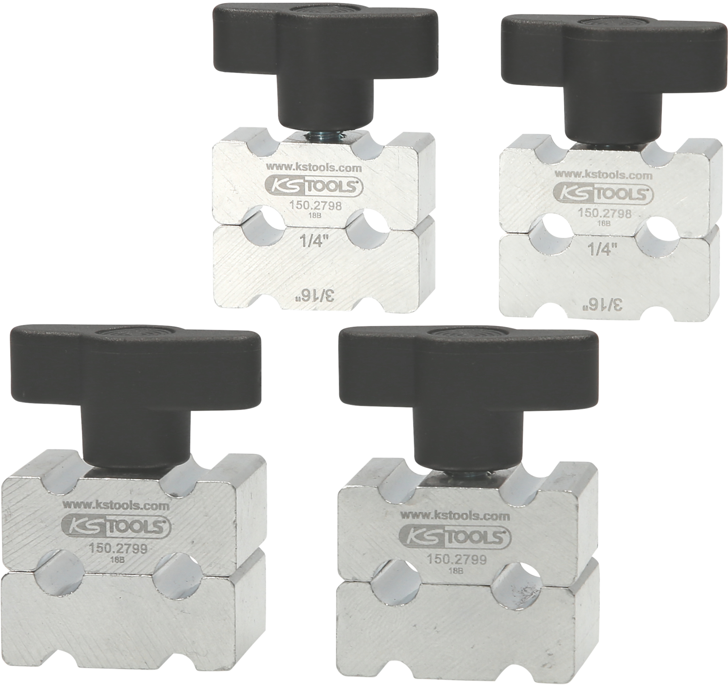 KS Tools Bremsleitungs-Biege-Werkzeug-Satz, 4-tlg