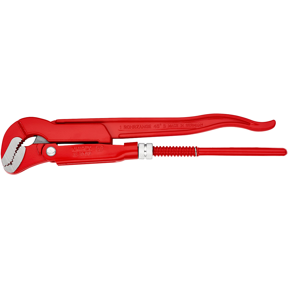 KNIPEX Rohrzange S-Maul 320 mm rot pulverbeschichtet