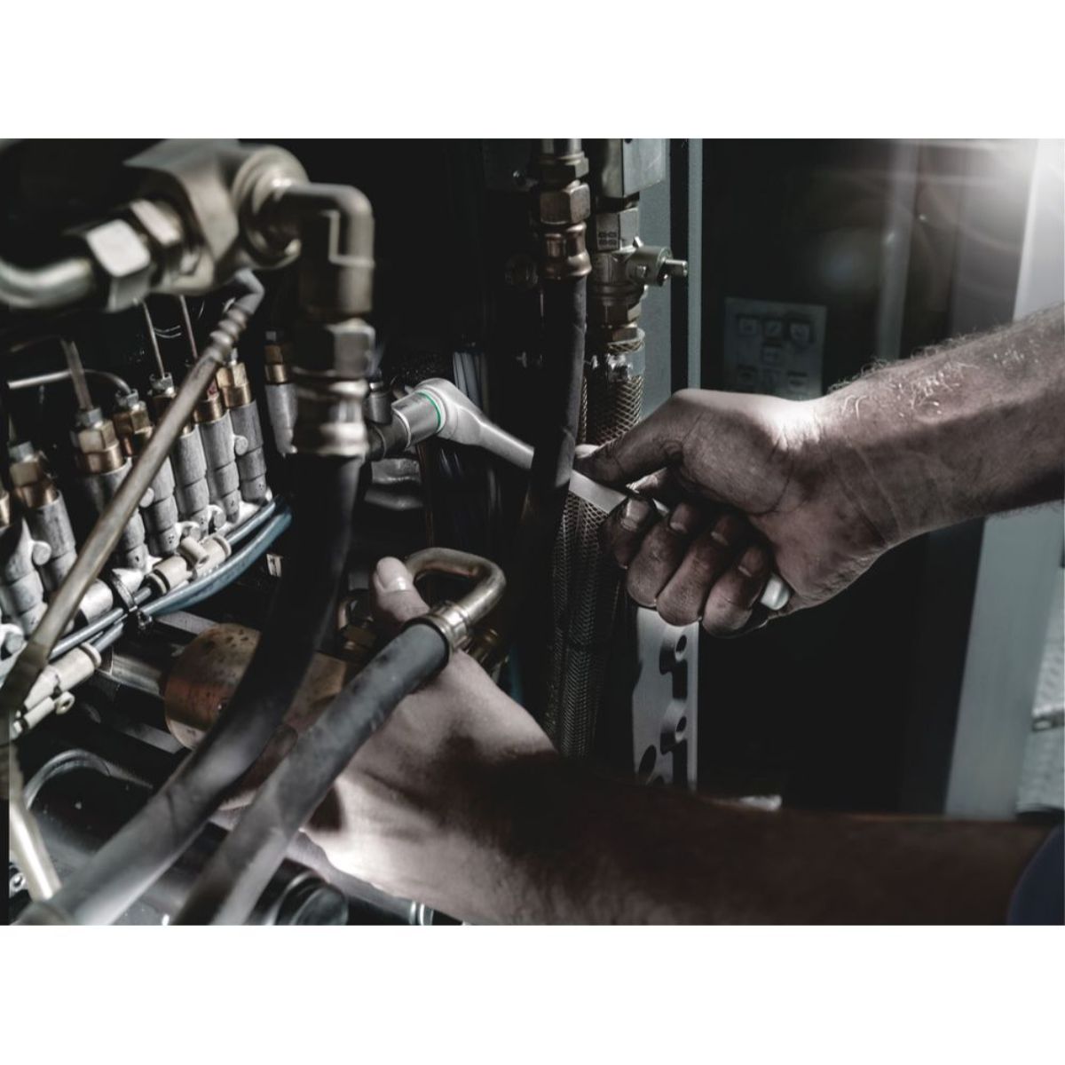 Wera 8004 B Zyklop Metal-Knarre mit Umschalthebel mit 3/8"-Antrieb