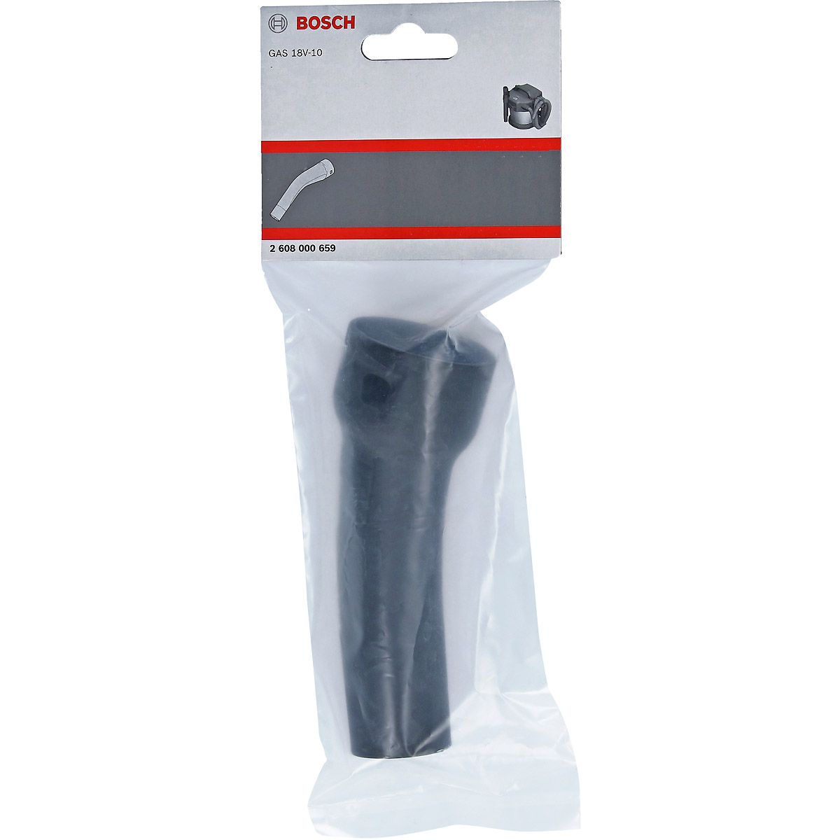 Bosch Staubsaugerrohr gekrümmt für Bosch-Sauger, 35 mm, Zubehör für GAS 18V-10 L